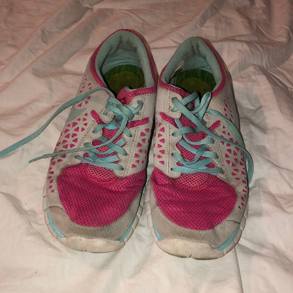 Nike Trainers Baby Blue and Pink